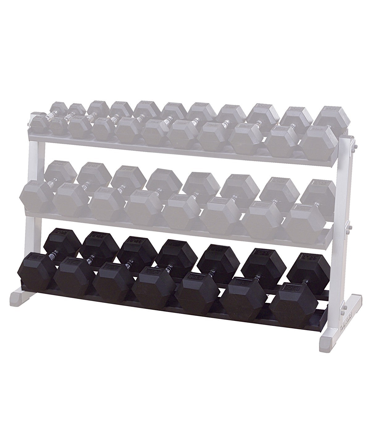 BodySolid 3rd Tier for GDR60 Dumbbell Rack - 1