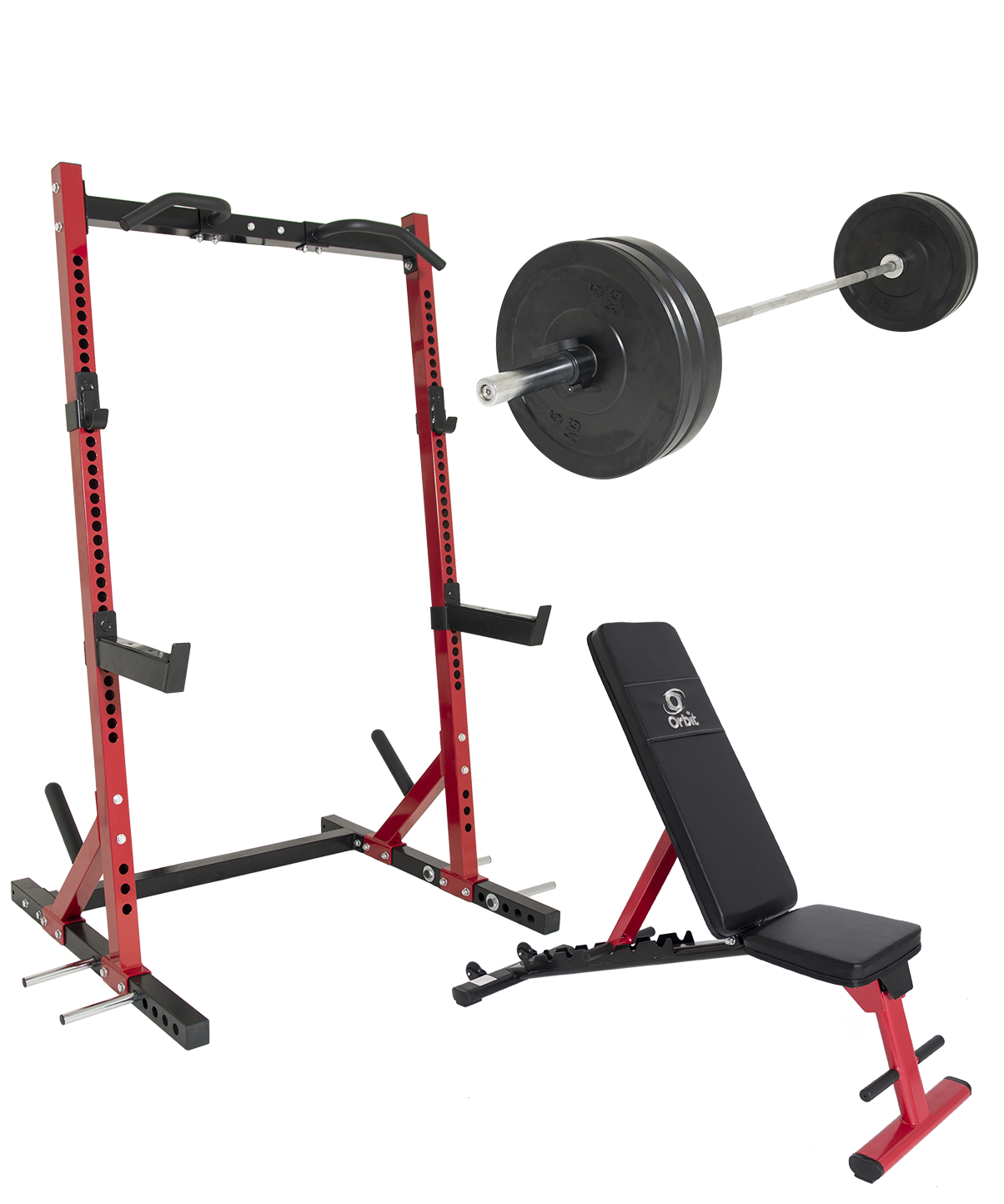 Squat Rack Orbit Fitness Bench Squat Rack Barbell Bench With 100lb