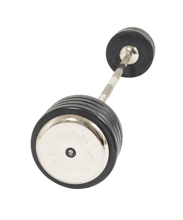 IronworX Straight Barbell Fixed Weight 45kg - DEMO MODEL - 1