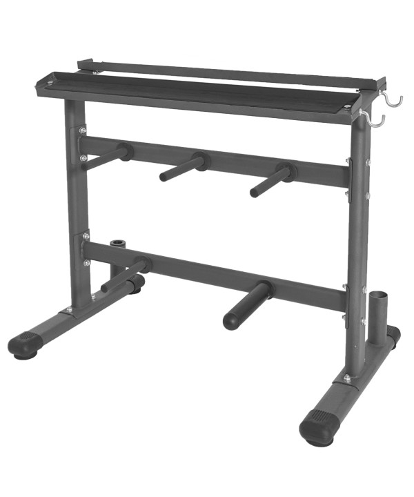 Versatile Dumbbell, Plate, Bar and Accessory Rack - 1