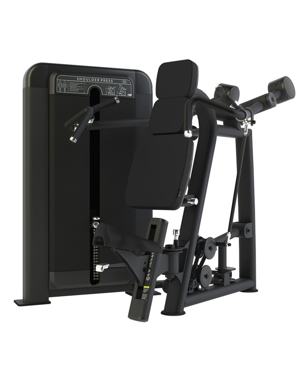 Club Line Shoulder Press (Converging Axis) Weight Stack Tower - 1