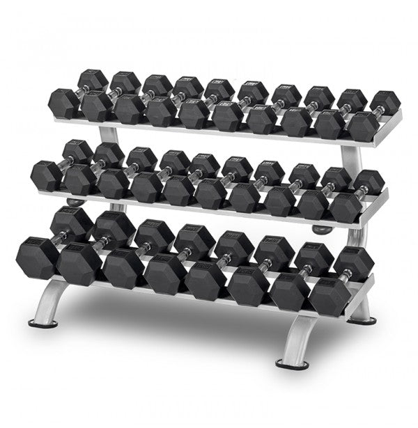 Rubber Hex Dumbbell Rack