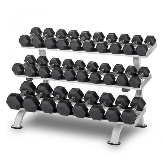 Rubber Hex Dumbbell Rack - 1