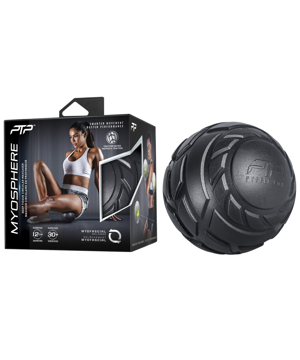 Myosphere Deep Tissue Massage Ball - Black - 2