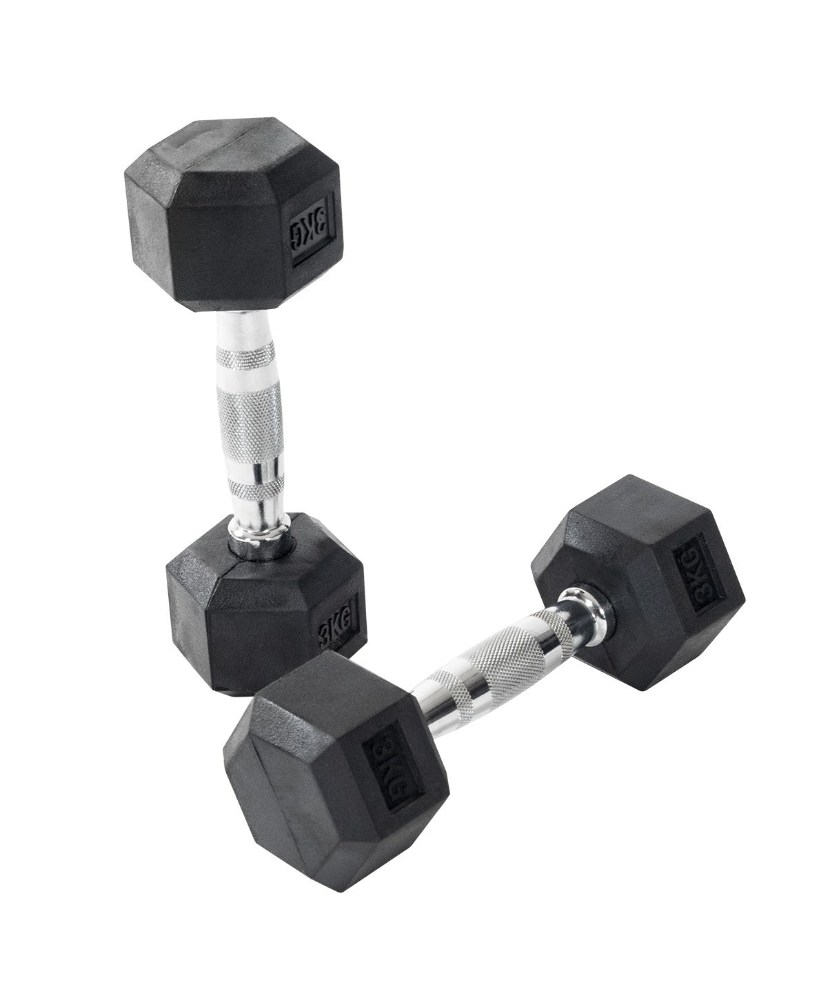 Rubber Hex Dumbbells - 2