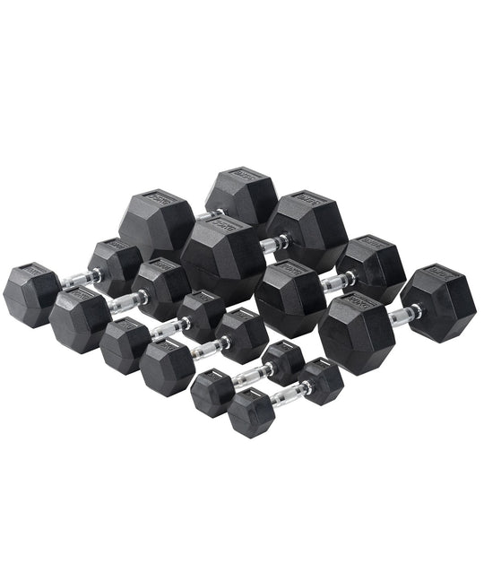 Rubber Hex Dumbbells - 1