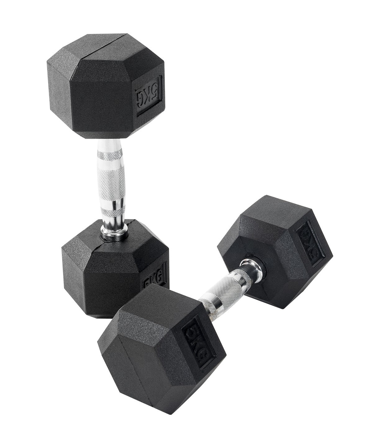 Rubber Hex Dumbbells - 3