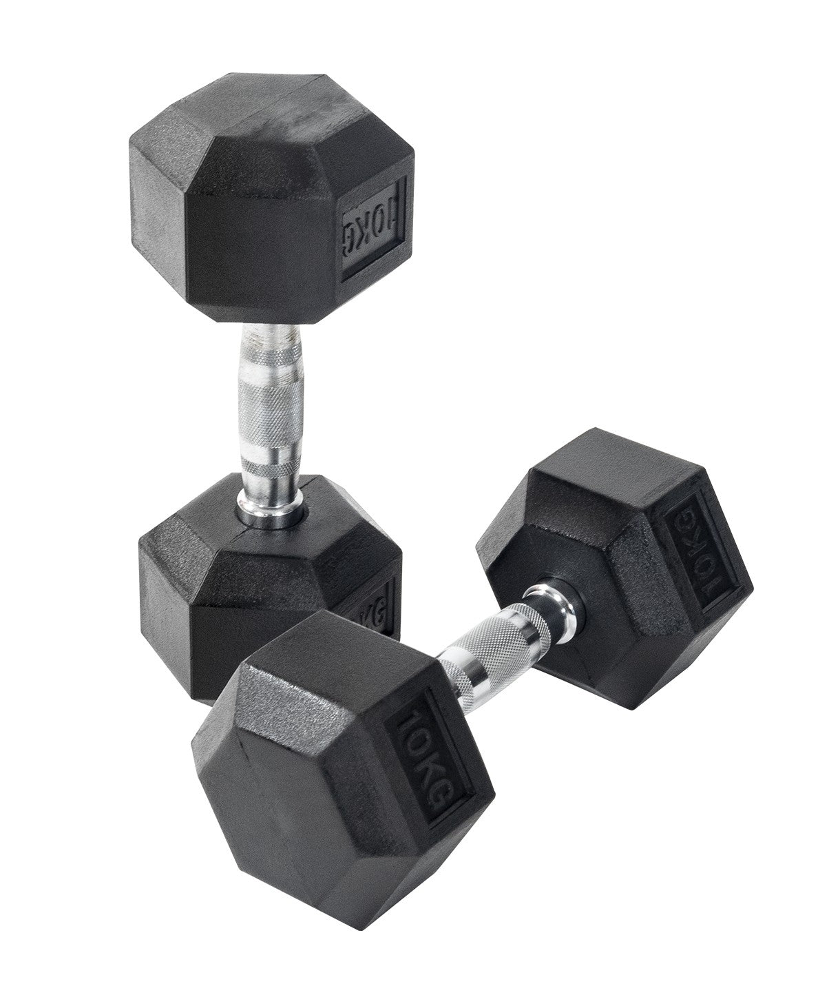 Rubber Hex Dumbbells - 4