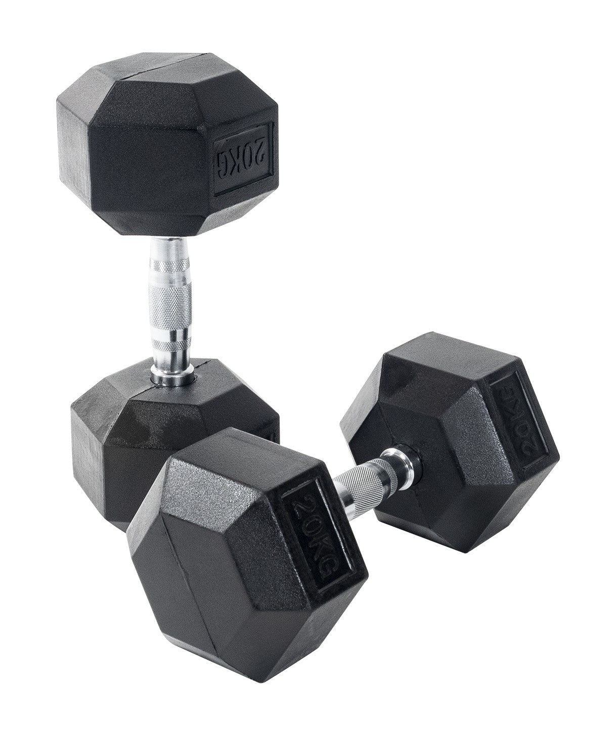 Rubber Hex Dumbbells - 5