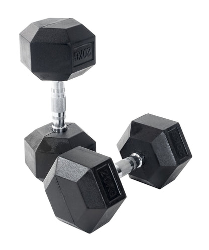 Rubber Hex Dumbbells - 5