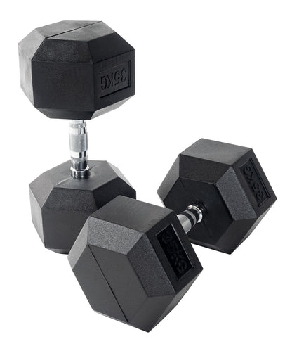 Rubber Hex Dumbbells - 6