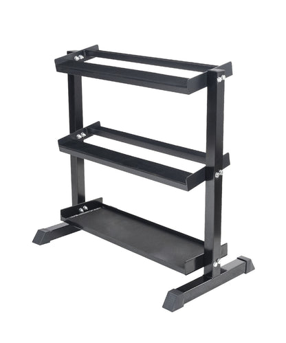 Modular Horizontal Dumbbell Rack - Steel Kettlebell Tier - 2