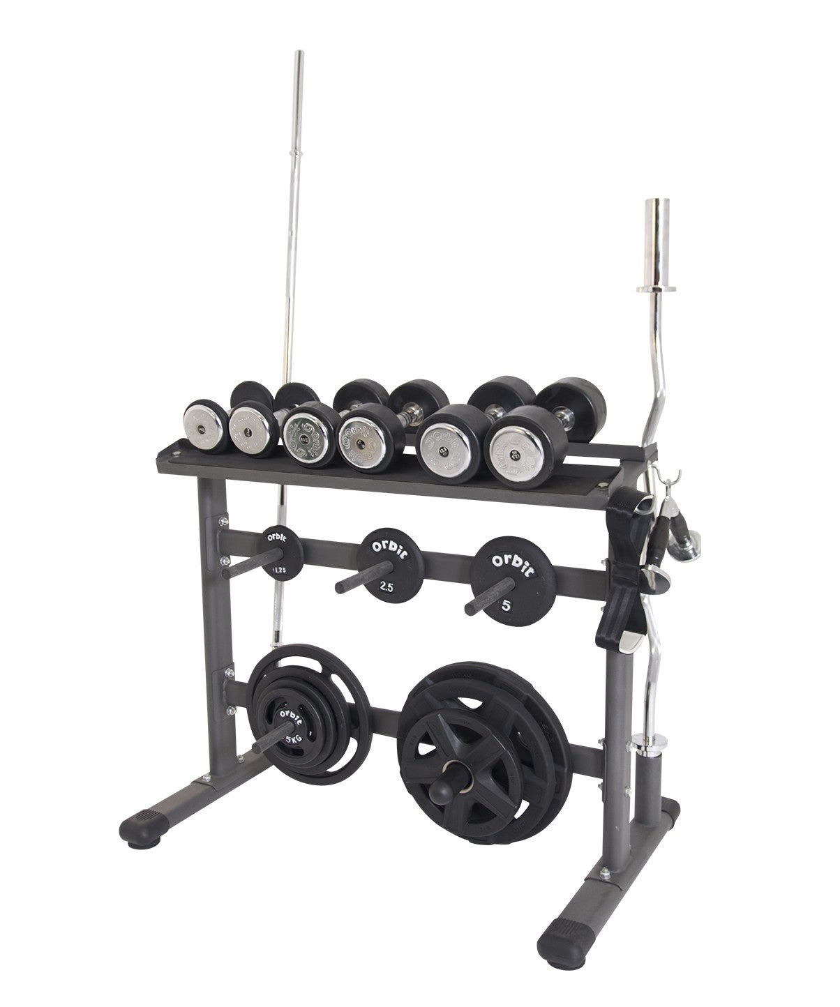 Versatile Dumbbell, Plate, Bar and Accessory Rack - 2