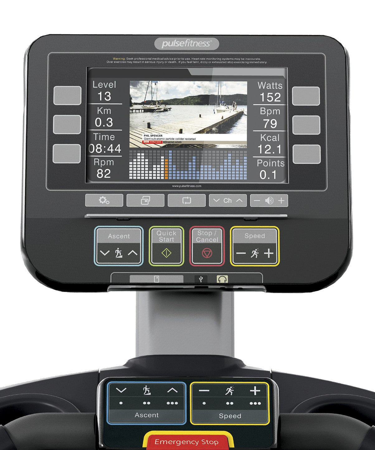 Run Series Club Line Treadmill with 10.1" Tactile Key Console - 4