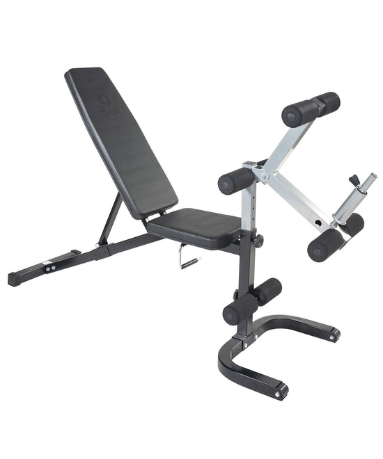 Flat / Incline / Decline Bench with Leg Developer and Arm Curl Attachments OBB-FID-3PKG - 5