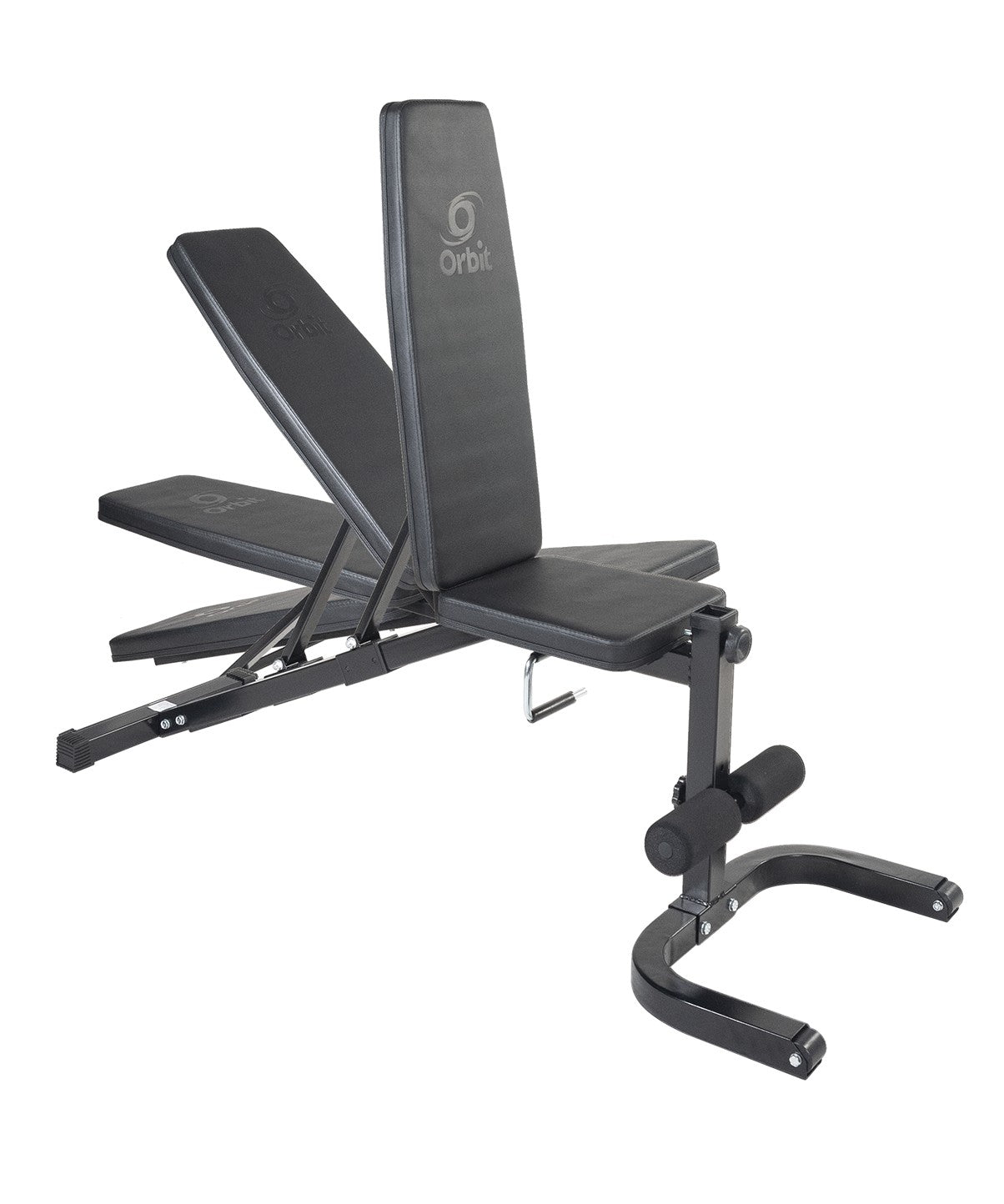 Flat / Incline / Decline Bench with Leg Developer and Arm Curl Attachments - 7