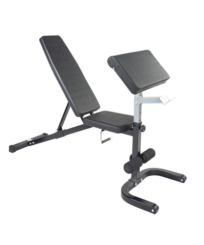 Flat / Incline / Decline Bench with Leg Developer and Arm Curl Attachments - 3