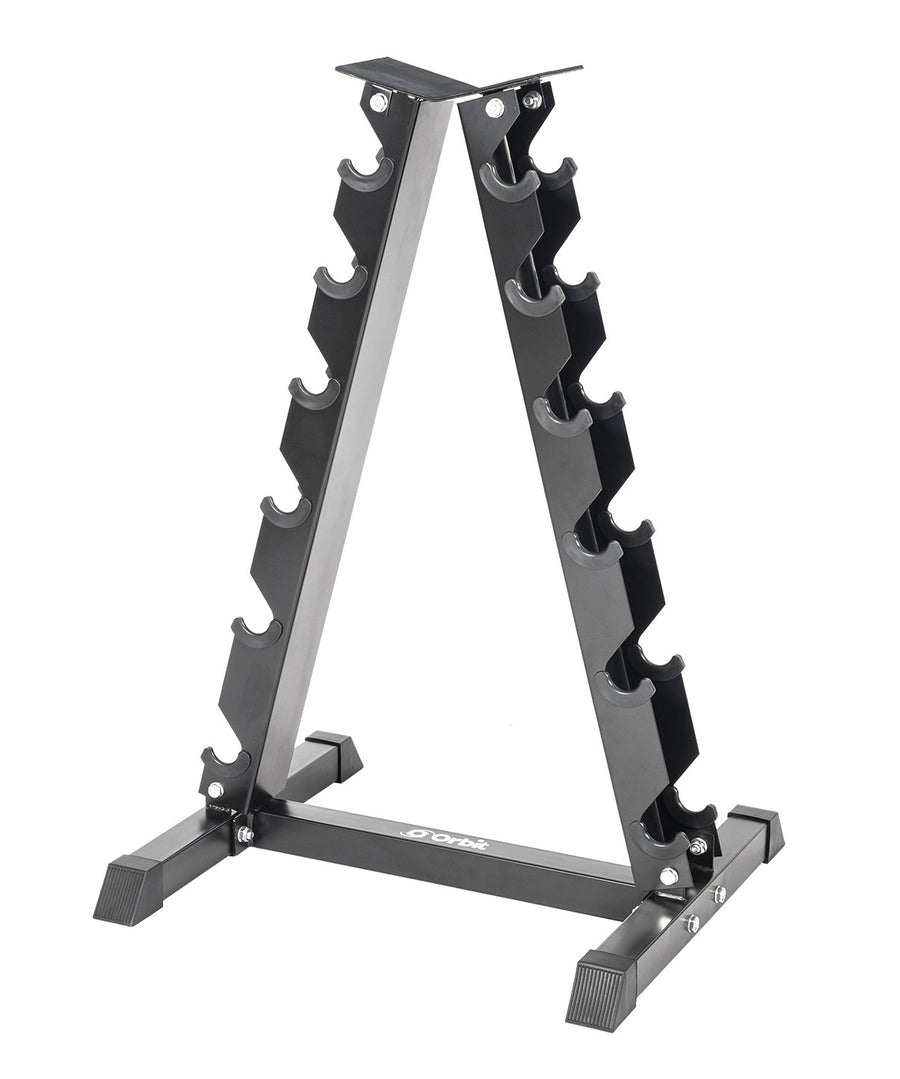 6 Tier Dumbbell Rack with 1kg - 6kg Pair Rubber Hex Dumbbell Set (Package Deal) - 2