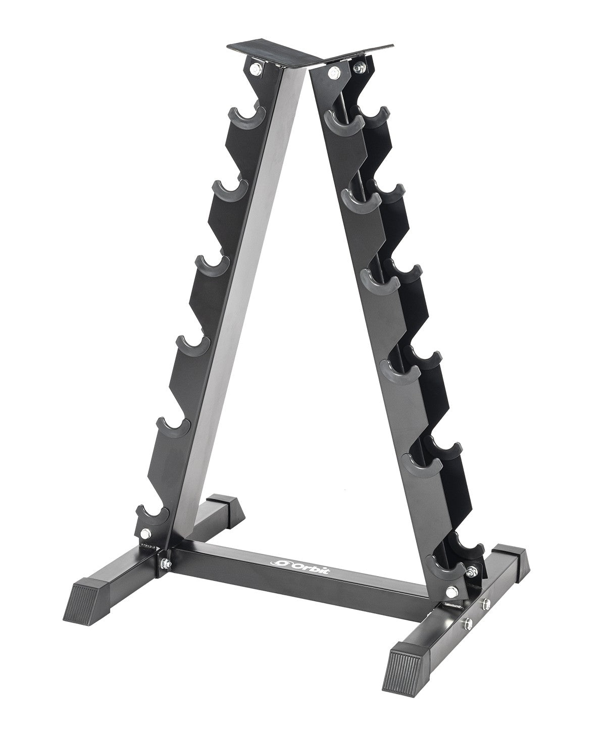 6 Tier Dumbbell Rack with 4kg - 15kg Pair Rubber Hex Dumbbell Set - 2