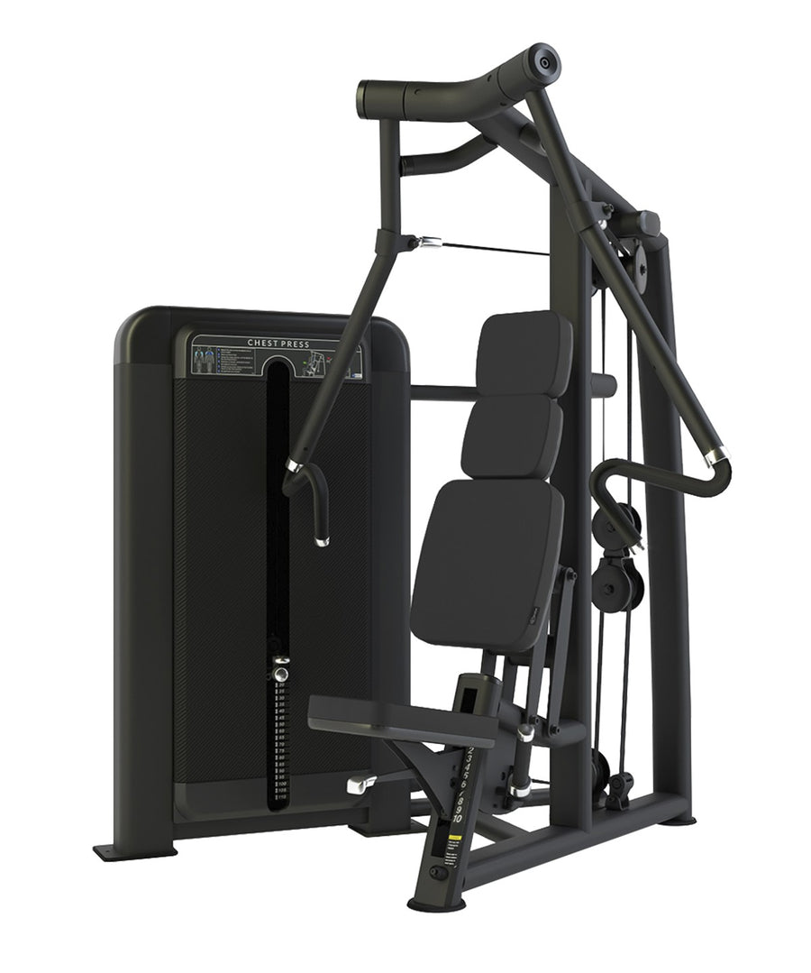 Club Line Chest Press (Converging Axis / Independent Arm) Weight Stack Tower - 1