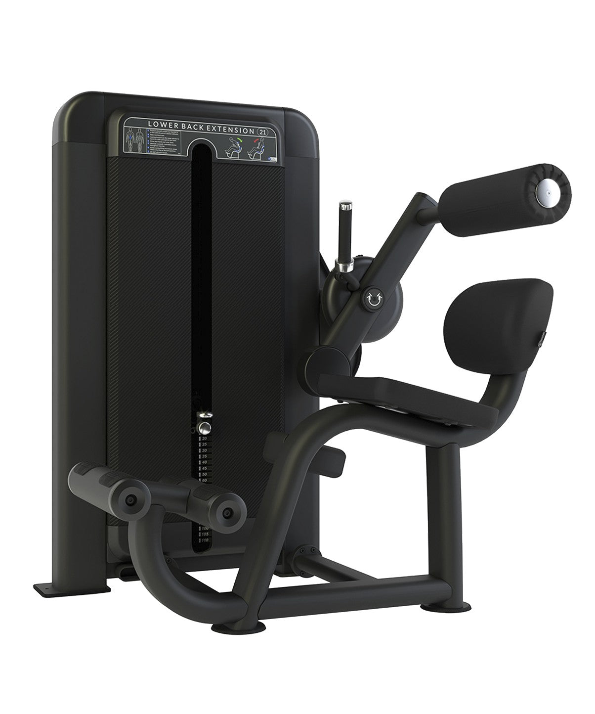 Club Line Lower Back Extension Weight Stack Tower