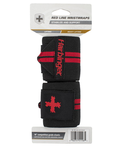 Wrist Wraps Red Line - Thumb Loop - 5