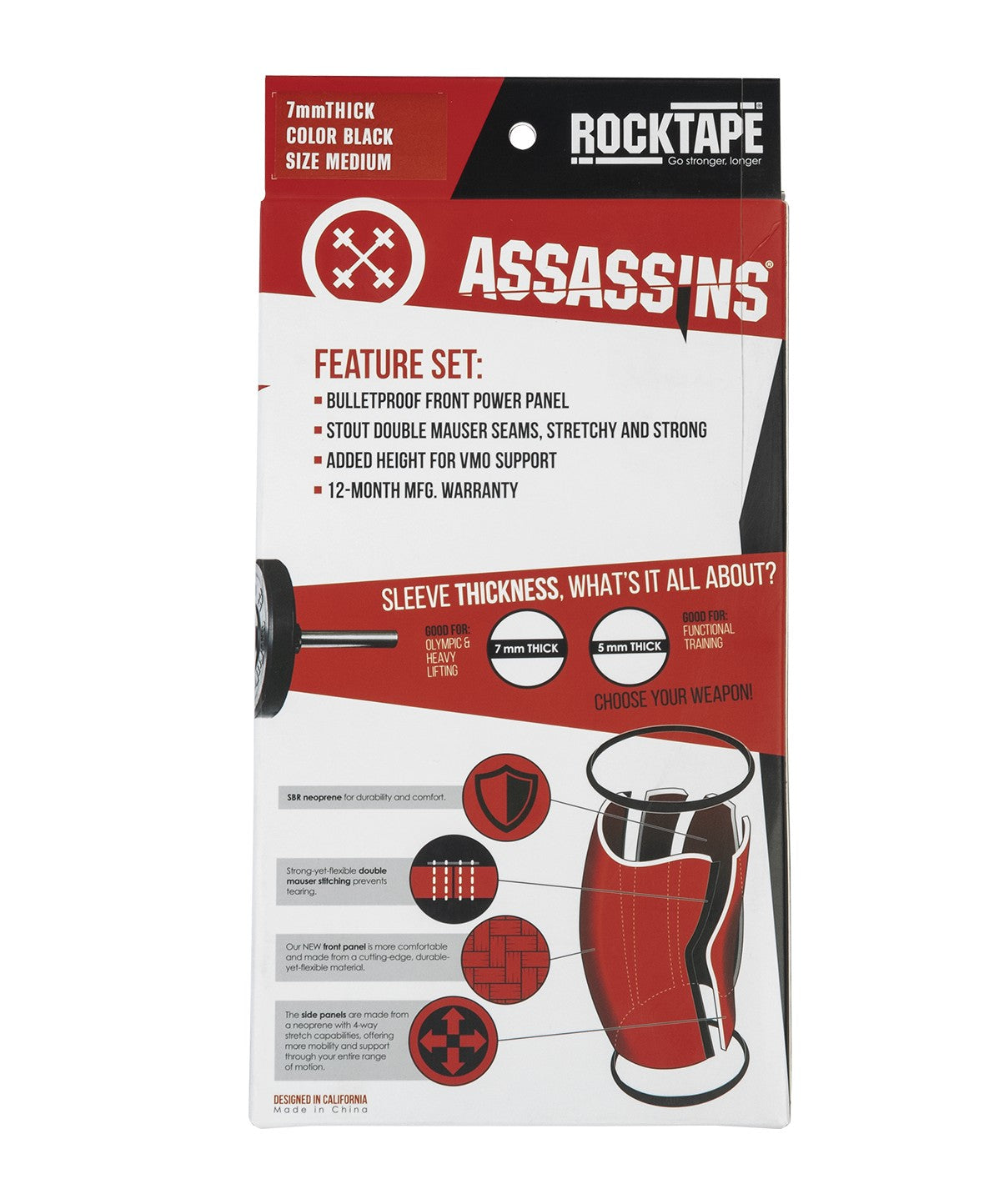 Assassins 7mm Knee Sleeves - 2