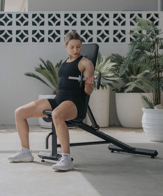 FitClub Bench with 21kg Dumbbell Set - Package Deal - 9