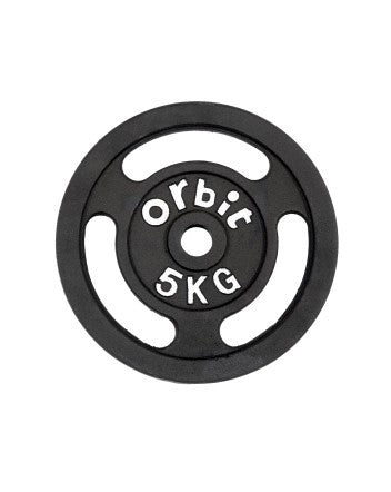 Standard Black Metal 5kg Weight Plate