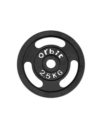 Standard Black Metal 2.5kg Weight Plate