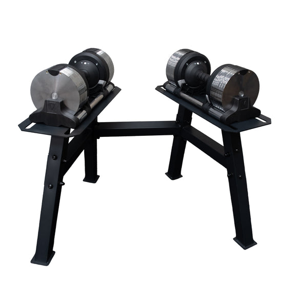EVOBell Dumbbell Pair with Dumbbell Rack
