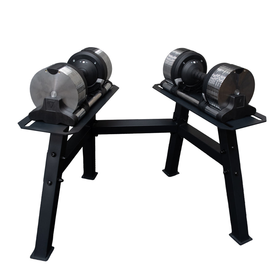 EVOBell Dumbbell Pair with Dumbbell Rack