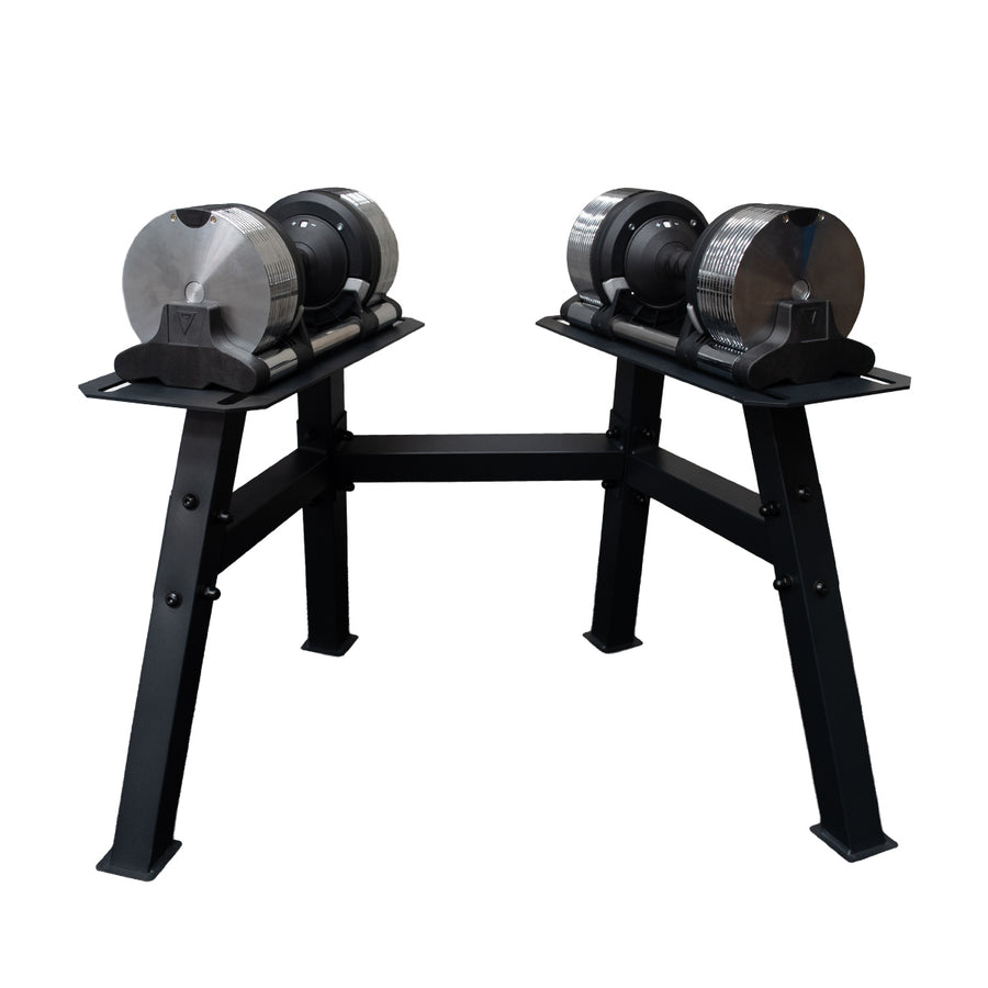 EVOBell Dumbbell Pair with Dumbbell Rack