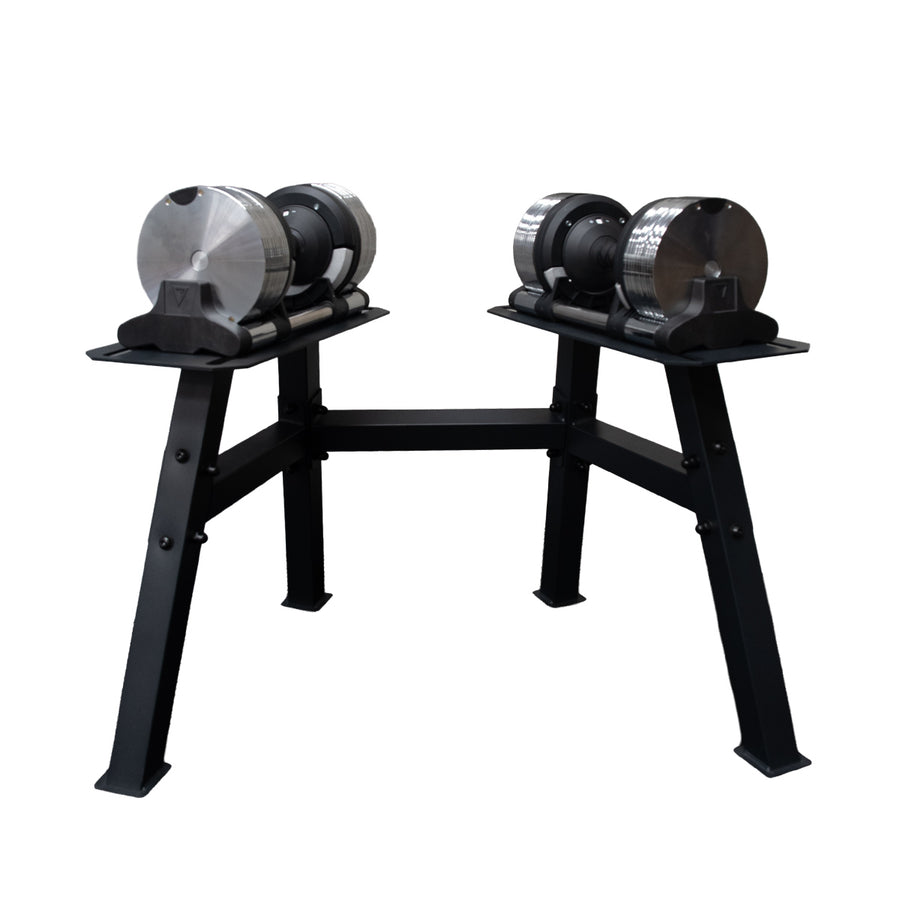 EVOBell Dumbbell Pair with Dumbbell Rack