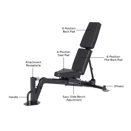 Inspire FID7.1 Pro Adjustable Bench - 2