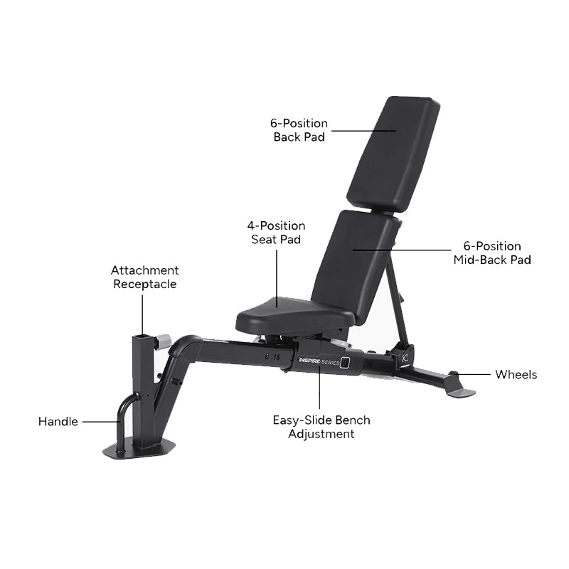 Inspire FID7.1 Pro Adjustable Bench - 2