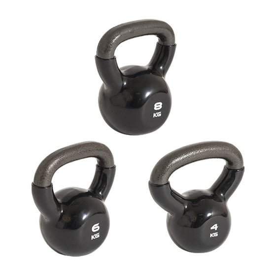 Vinyl Dipped Kettlebell Bundle 4,6,8KG