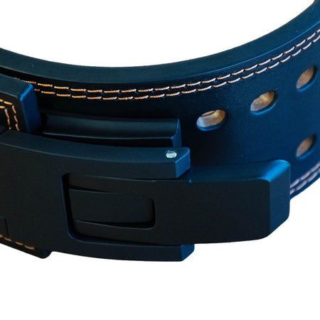 Orbit 10mm Lever Belt - Black Leather Double Buckle