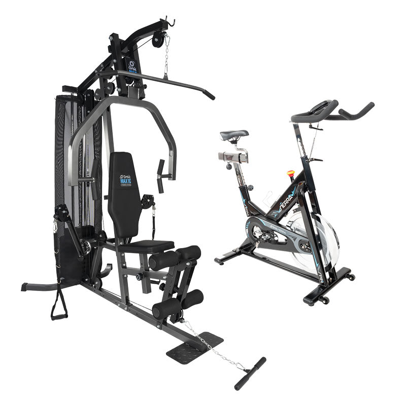 Max1C.1 Functional Training Home Gym with Sierra Spin Bike