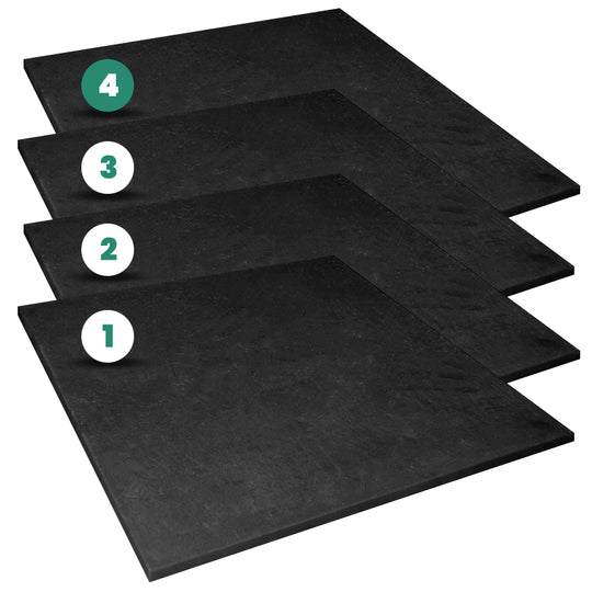 Rubber Floor Tiles - Set of 4 - 1