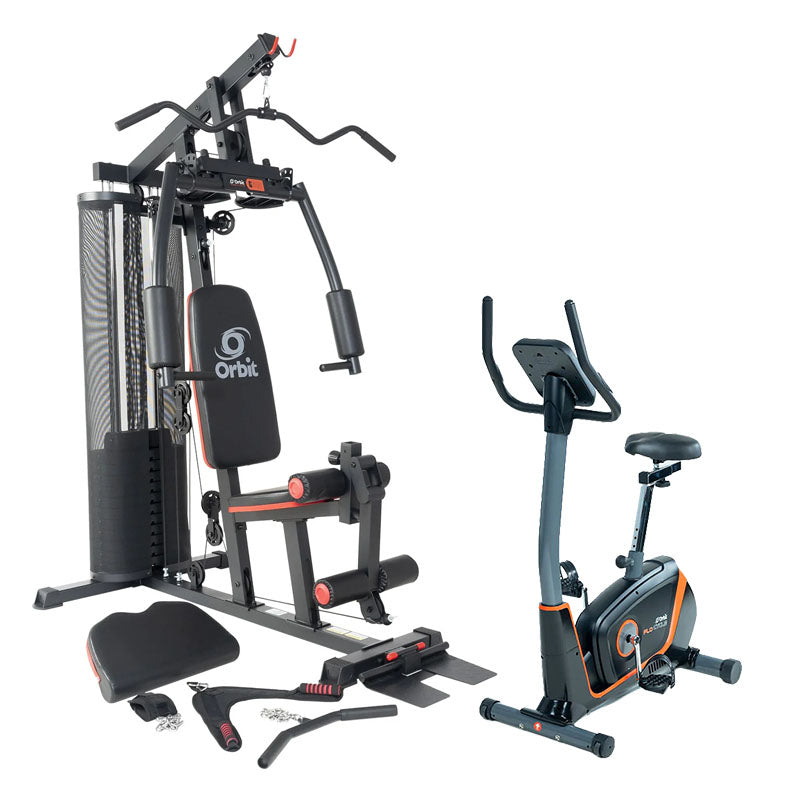 OHG700 Home Gym with Upright Programmable bike w/BT