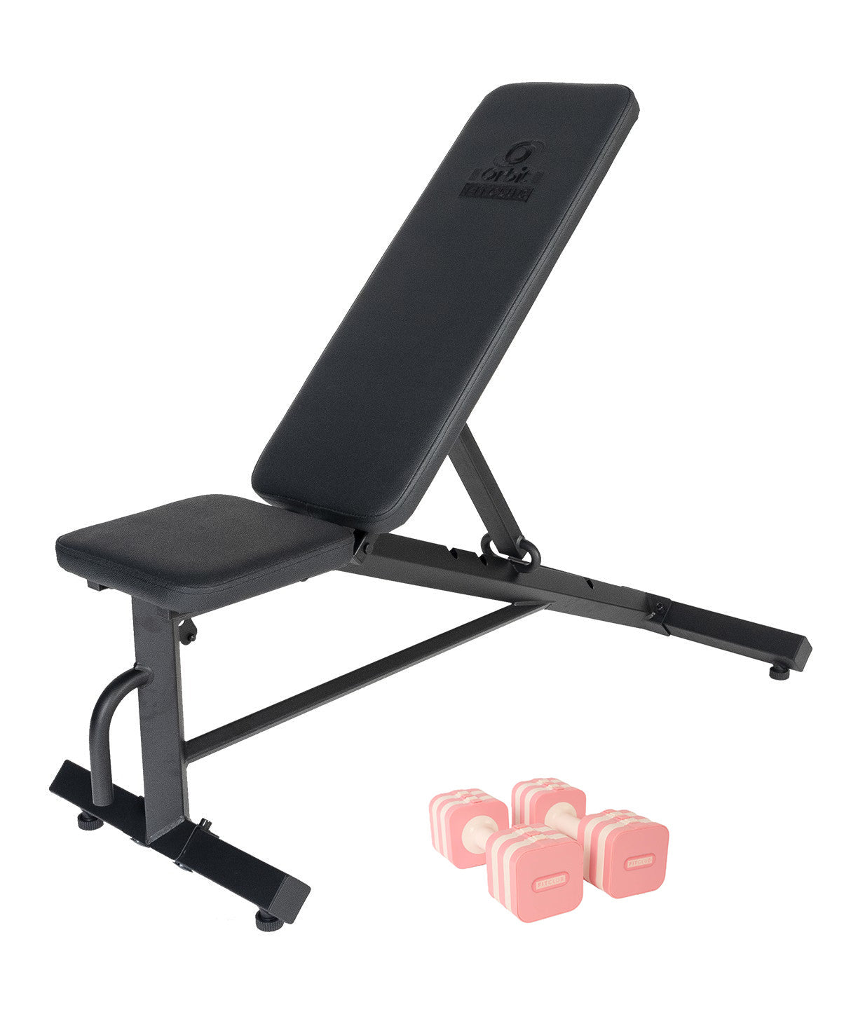 BLK Friday - FitClub Adjustable Weight Bench with Slide lock Adjustable Dumbbells (M600+ADB5P/5G)