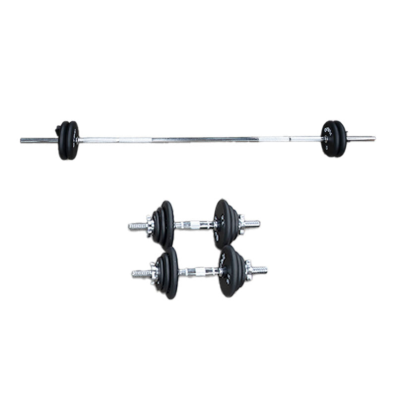 3 Piece Barbell Kit & Dumbbell Set 48.2KG