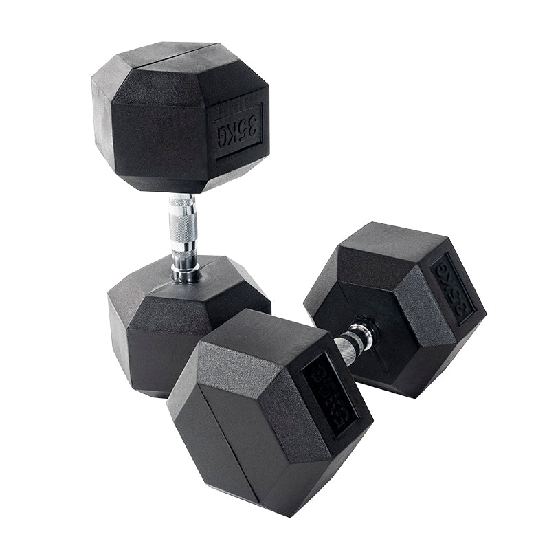 Rubber Hex Dumbbells