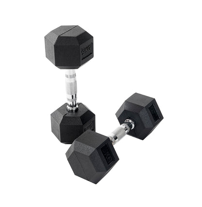 Rubber Hex Dumbbells