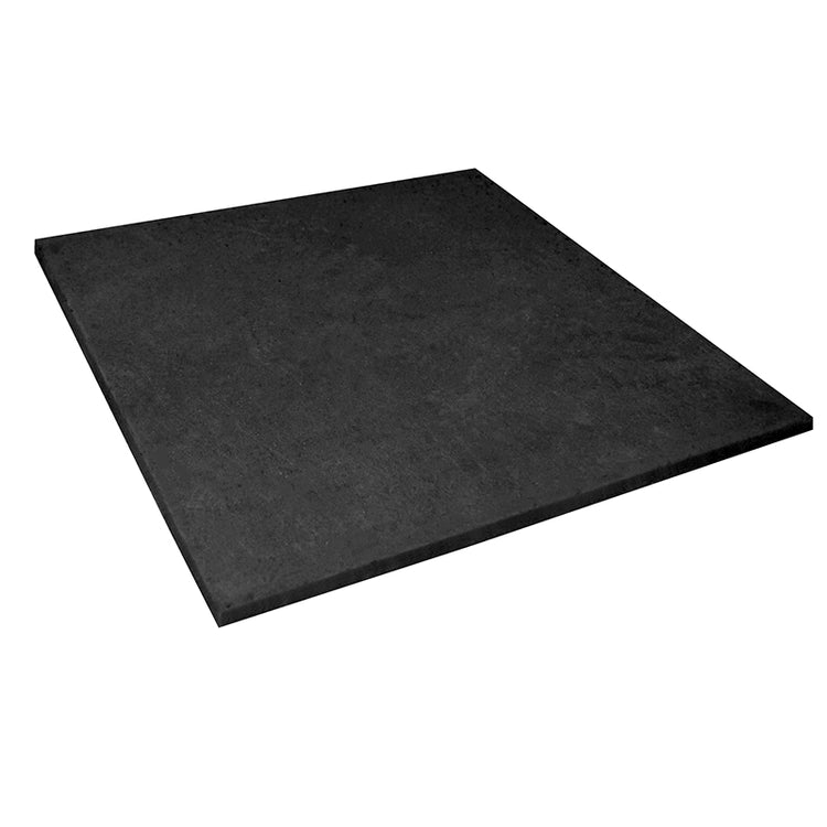 Rubber Flooring Black Tile RFLOOR - 1m x 1m x 15mm - 1