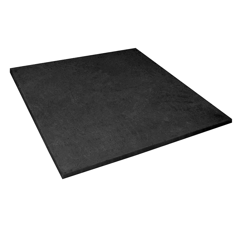 Rubber Flooring Black Tile RFLOOR - 1m x 1m x 15mm - 1