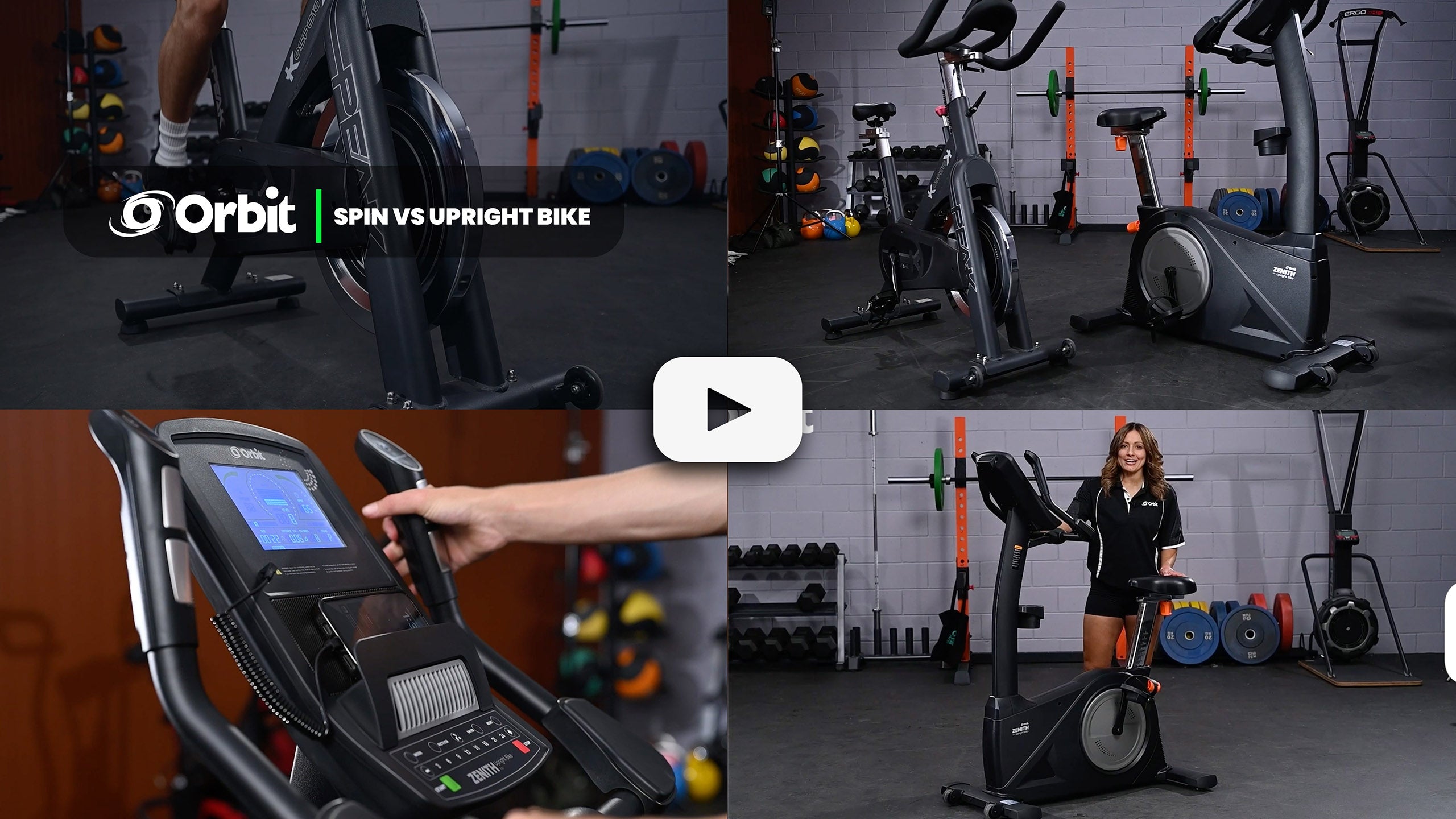 Load video: Video: Spin Bike vs Upright Bike