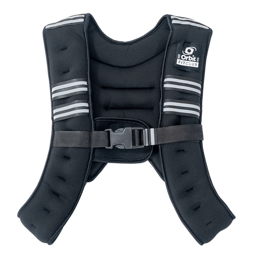 FitClub Weight Vest - 5kg Black & Silver