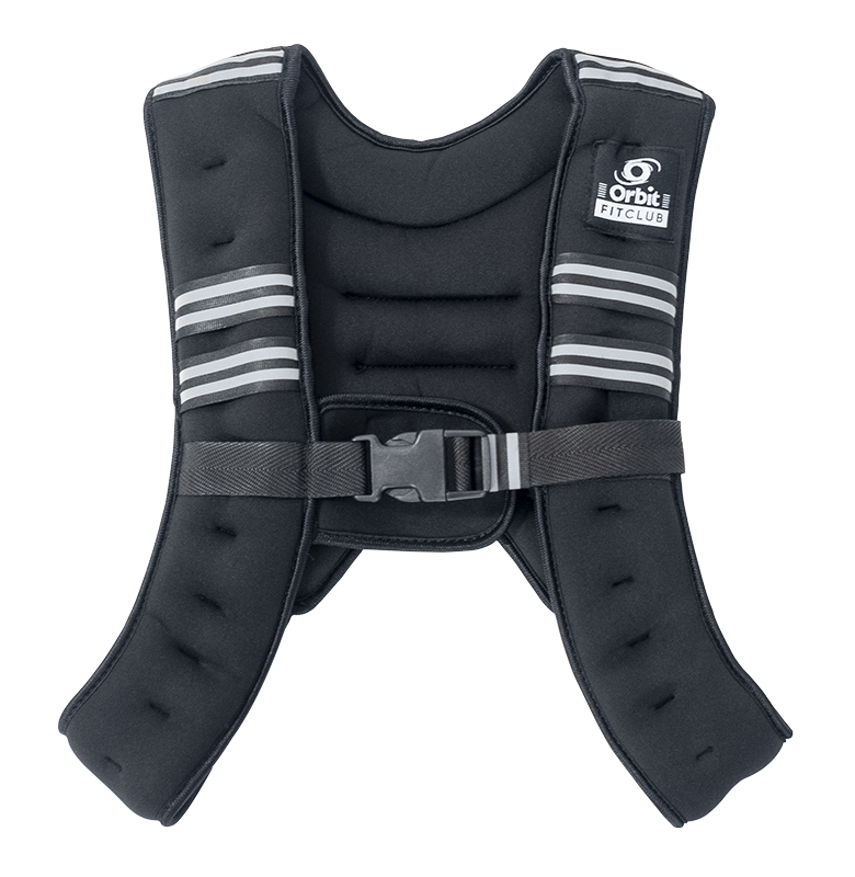 FitClub Weight Vest - 5kg Black & Silver